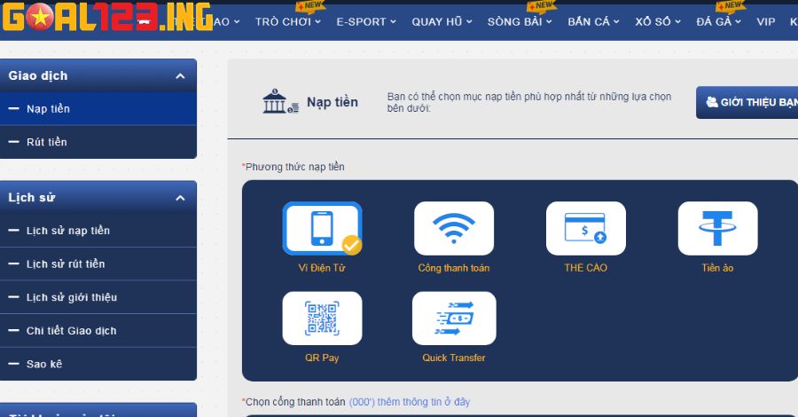 Giao diện ES Nổ Hũ đạt điểm tối đa nhờ giao dịch tiện lợi